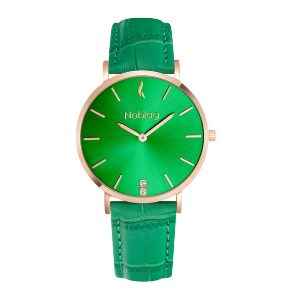 Noblag women\'s watches green leather 36mm main image 4
